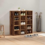 vidaXL Dulap pentru pantofi Lemn vechi 103x30x51 cm Lemn compozit