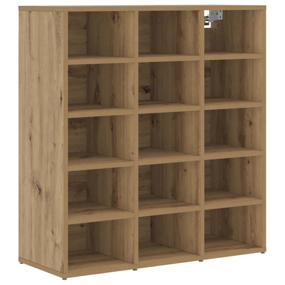 vidaXL Dulap pentru pantofi cu raft stejar artizanal 103x30x51 cm