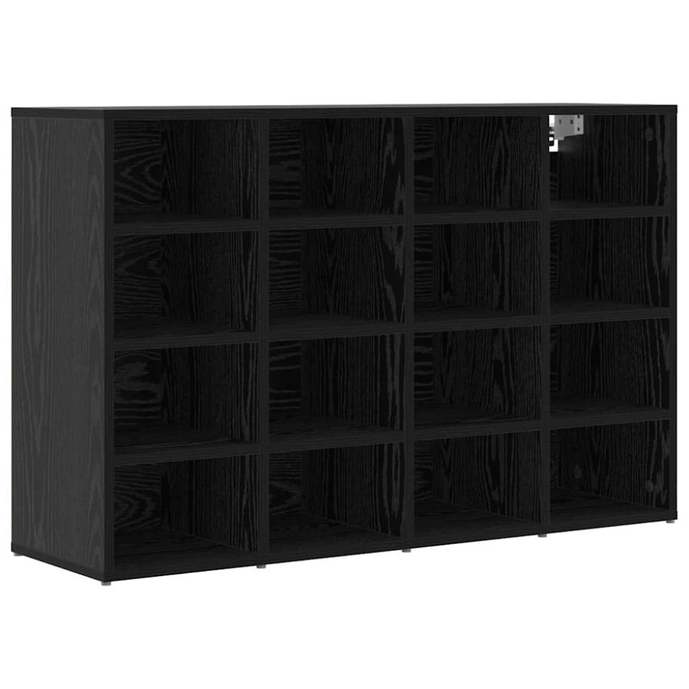 vidaXL Dulap pentru pantofi Stejar negru 103x30x51 cm Lemn compozit