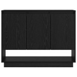 vidaXL Bufet Stejar Negru 97 x 29 x 75 cm Lemn compozit