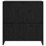 vidaXL Bufet Stejar Negru 70 x 41 x 75 cm Lemn compozit