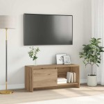 vidaXL Support TV stejar artizanal Lemn compozit