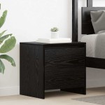 vidaXL Dulap de noapte Stejar negru 45 x 34 x 44.5 cm Lemn compozit vidaXL Dulap de noapte Stejar negru 45 x 34 x 44.5 cm Lemn compozit