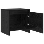 vidaXL Dulap de noapte Stejar negru 45 x 34 x 44.5 cm Lemn compozit vidaXL Dulap de noapte Stejar negru 45 x 34 x 44.5 cm Lemn compozit