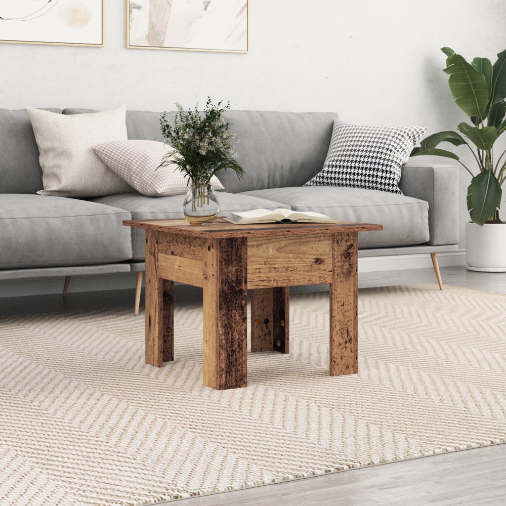 vidaXL Masă de cafea Lemn vechi 55 x 55 x 42 cm Lemn compozit