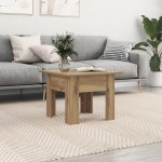 vidaXL Masă de cafea stejar artizanal 55 x 55 x 42 cm Lemn compozit