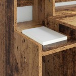vidaXL Birou cu raft Lemn vechi 97 x 45 x 90 cm Lemn compozit