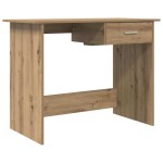vidaXL Birou cu sertar stejar artizanal 100 x 50 x 76 cm Lemn compozit vidaXL Birou cu sertar stejar artizanal 100 x 50 x 76 cm Lemn compozit