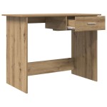 vidaXL Birou cu sertar stejar artizanal 100 x 50 x 76 cm Lemn compozit vidaXL Birou cu sertar stejar artizanal 100 x 50 x 76 cm Lemn compozit