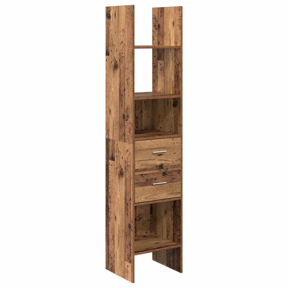 vidaXL Dulap pentru cărți Lemn vechi 40 x 35 x 180 cm Lemn compozit