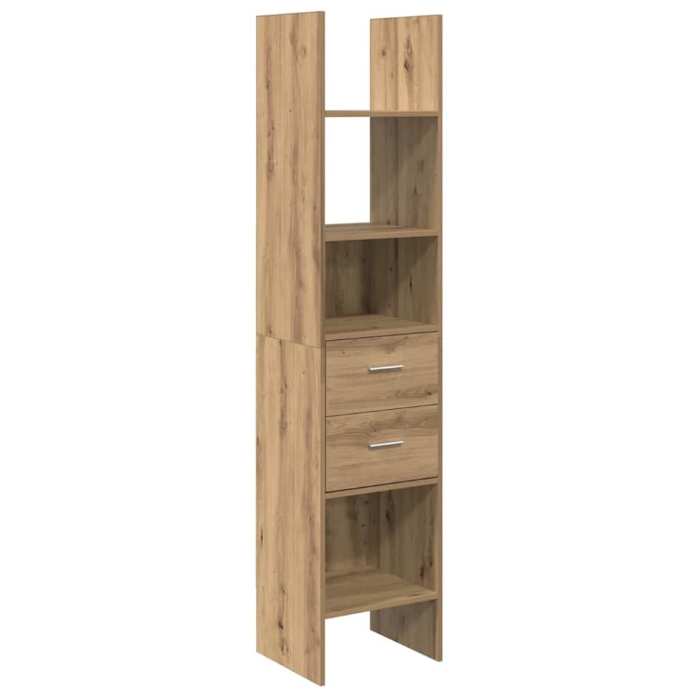 vidaXL Dulap pentru cărți stejar artizanal 40 x 35 x 180 cm