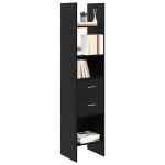 vidaXL Dulap pentru cărți Stejar negru 40 x 35 x 180 cm Lemn compozit vidaXL Dulap pentru cărți Stejar negru 40 x 35 x 180 cm Lemn compozit