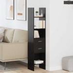 vidaXL Dulap pentru cărți Stejar negru 40 x 35 x 180 cm Lemn compozit vidaXL Dulap pentru cărți Stejar negru 40 x 35 x 180 cm Lemn compozit
