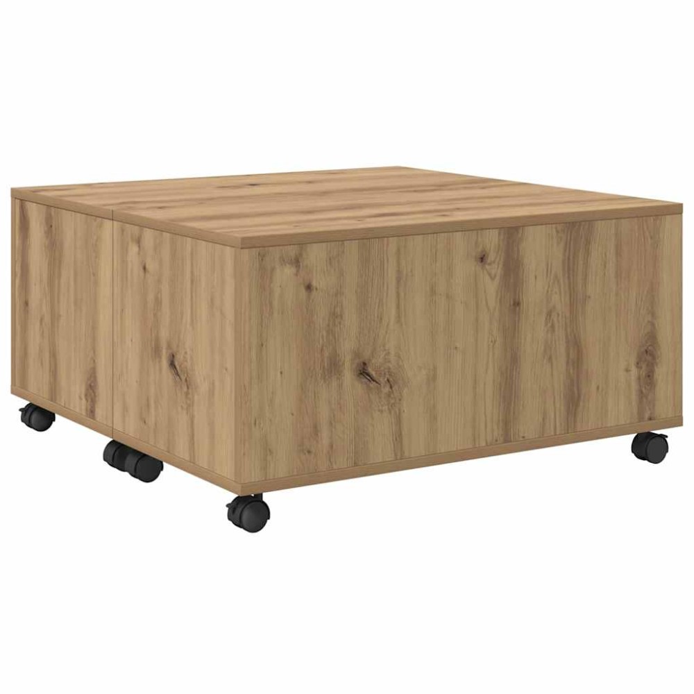 vidaXL Masă de cafea stejar artizanal 75 x 75 x 38 cm Lemn compozit