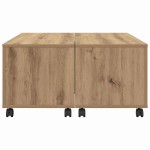 vidaXL Masă de cafea stejar artizanal 75 x 75 x 38 cm Lemn compozit vidaXL Masă de cafea stejar artizanal 75 x 75 x 38 cm Lemn compozit