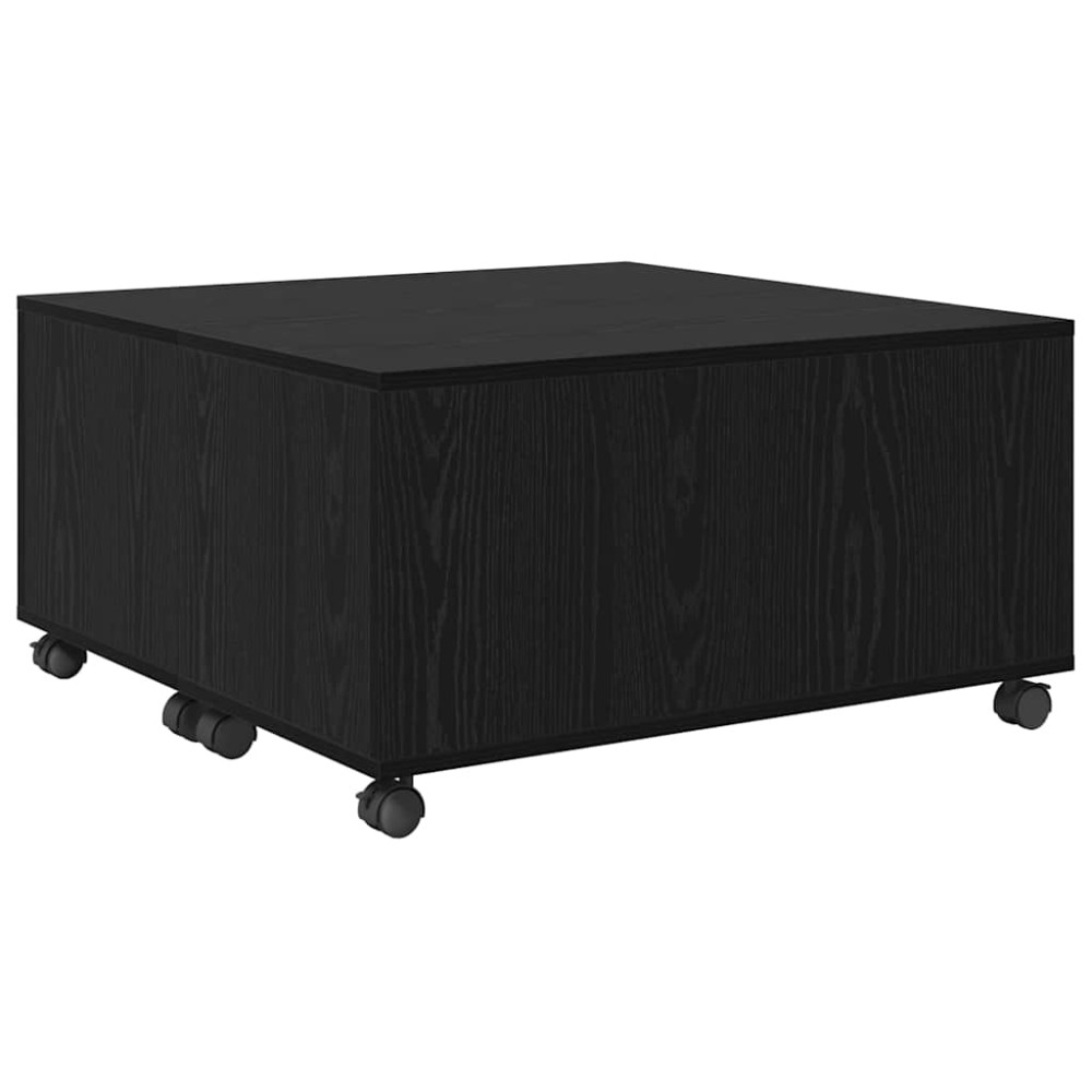 vidaXL Masă de cafea Stejar negru 75 x 75 x 38 cm Lemn compozit