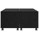 vidaXL Masă de cafea Stejar negru 75 x 75 x 38 cm Lemn compozit vidaXL Masă de cafea Stejar negru 75 x 75 x 38 cm Lemn compozit