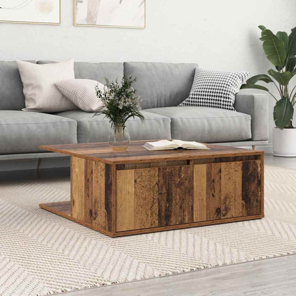 vidaXL Masă de cafea Lemn vechi 80 x 80 x 31 cm Lemn compozit