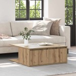 vidaXL Masă de cafea stejar artizanal 80 x 80 x 31 cm Lemn compozit vidaXL Masă de cafea stejar artizanal 80 x 80 x 31 cm Lemn compozit