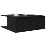 vidaXL Masă de cafea Stejar negru 80 x 80 x 31 cm Lemn compozit vidaXL Masă de cafea Stejar negru 80 x 80 x 31 cm Lemn compozit