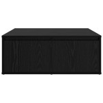vidaXL Masă de cafea Stejar negru 80 x 80 x 31 cm Lemn compozit vidaXL Masă de cafea Stejar negru 80 x 80 x 31 cm Lemn compozit