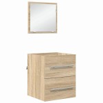 vidaXL Set de mobilier pentru baie cu sertar Maro 41 x 38,5 x 48 cm
