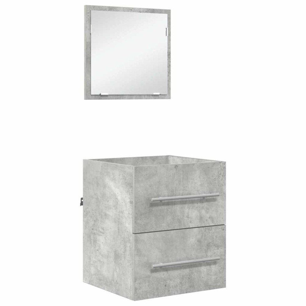 vidaXL Dulap de Baie Gri Betonal 41 x 38.5 x 48 cm Lemn compozit