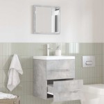 vidaXL Dulap de Baie Gri Betonal 41 x 38.5 x 48 cm Lemn compozit