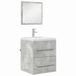 vidaXL Dulap de Baie Gri Betonal 41 x 38.5 x 48 cm Lemn compozit