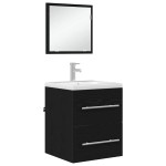 vidaXL Dulap de Baie Stejar negru 41 x 38.5 x 48 cm Lemn compozit
