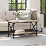 vidaXL Masă de cafea Lemn vechi 80 x 45 x 45.5 cm Lemn compozit