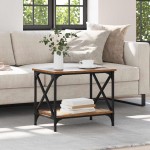 vidaXL Masă laterală Lemn vechi 55 x 38 x 45 cm Lemn compozit