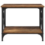 vidaXL Masă laterală Lemn vechi 55 x 38 x 45 cm Lemn compozit