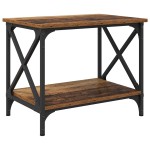 vidaXL Masă laterală Lemn vechi 55 x 38 x 45 cm Lemn compozit