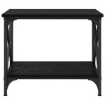 vidaXL Masă laterală Stejar negru 55 x 38 x 45 cm Lemn compozit vidaXL Masă laterală Stejar negru 55 x 38 x 45 cm Lemn compozit