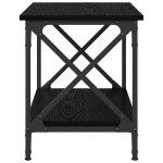 vidaXL Masă laterală Stejar negru 55 x 38 x 45 cm Lemn compozit vidaXL Masă laterală Stejar negru 55 x 38 x 45 cm Lemn compozit