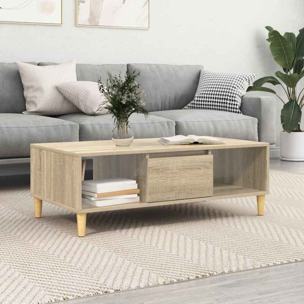 vidaXL cu depozitare cu ușă Stejar sonoma 103.5 x 60 x 35 cm Lemn compozit