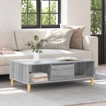 vidaXL cu depozitare cu ușă sonoma gri 103.5 x 60 x 35 cm Lemn compozit vidaXL cu depozitare cu ușă sonoma gri 103.5 x 60 x 35 cm Lemn compozit