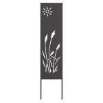 vidaXL Panou Decorativ de Grădină Negru 32 x 140 cm vidaXL Panou Decorativ de Grădină Negru 32 x 140 cm