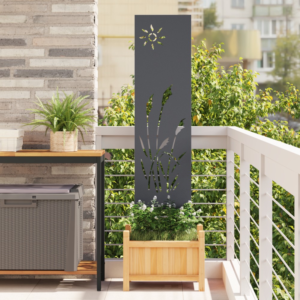 vidaXL Panou Decorativ de Grădină Antracit 32 x 140 cm