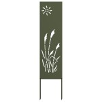 vidaXL Panou Decorativ de Grădină Verde oliv 32 x 140 cm vidaXL Panou Decorativ de Grădină Verde oliv 32 x 140 cm