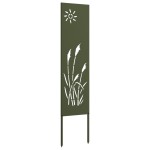 vidaXL Panou Decorativ de Grădină Verde oliv 32 x 140 cm vidaXL Panou Decorativ de Grădină Verde oliv 32 x 140 cm