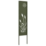 vidaXL Panou Decorativ de Grădină Verde oliv 32 x 140 cm vidaXL Panou Decorativ de Grădină Verde oliv 32 x 140 cm
