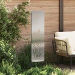 vidaXL Panou Decorativ de Grădină Argintiu 32 x 140 cm Oțel inoxidabil vidaXL Panou Decorativ de Grădină Argintiu 32 x 140 cm Oțel inoxidabil