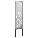 vidaXL Panou Decorativ de Grădină Argintiu 32 x 140 cm Oțel inoxidabil vidaXL Panou Decorativ de Grădină Argintiu 32 x 140 cm Oțel inoxidabil