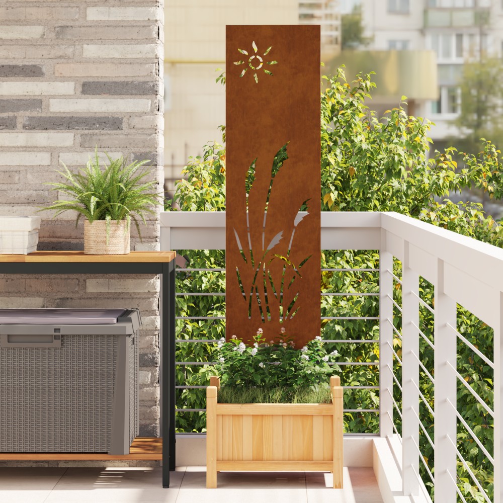 vidaXL Panou Decorativ de Grădină Ruginit 32 x 140 cm