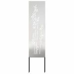 vidaXL Ecran de intimitate pentru grădină Floral Argintiu 32 x 140 cm