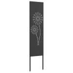 vidaXL Ecran de intimitate pentru grădină Traforaj Negru 32 x 140 cm