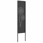 vidaXL Ecran de intimitate pentru grădină Traforaj Negru 32 x 140 cm