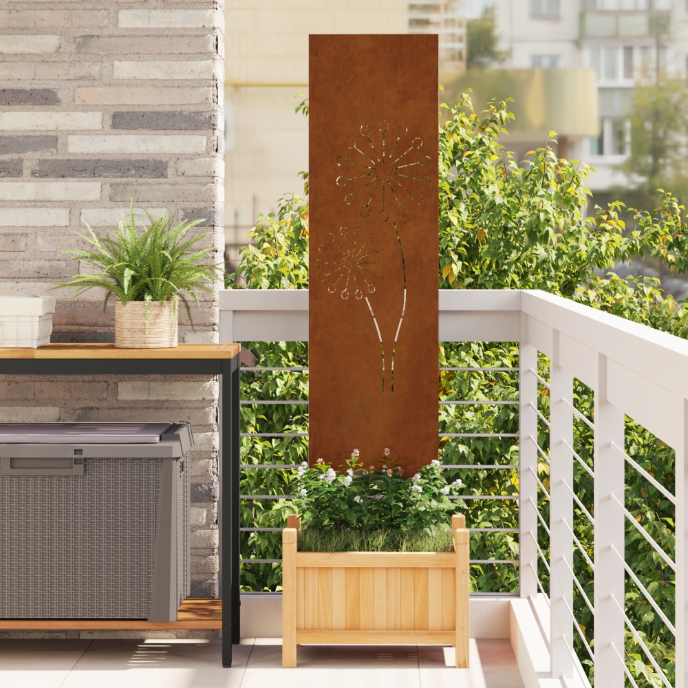 vidaXL Panou Decorativ de Grădină Ruginit 32 x 140 cm